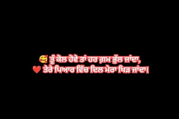 Punjabi Love Shayari